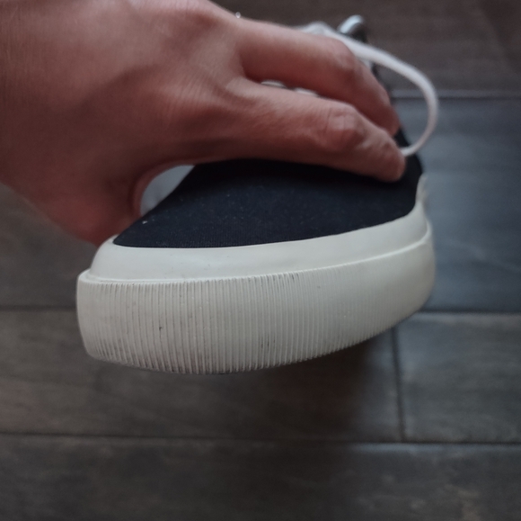 Everlane Tread The Forever Sneaker Black Canvas Lace Up - Picture 9 of 13